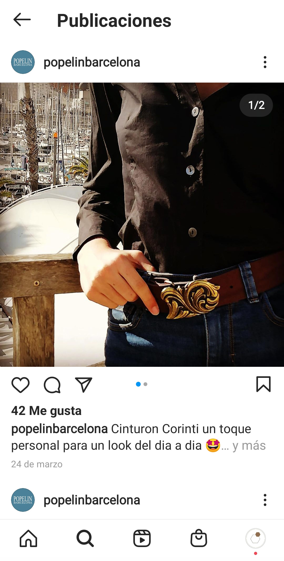 Ejemplo Instagram Popelin Barcelona Gestión y optimización redes sociales Barcelona pillaunticket